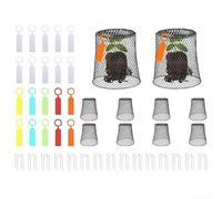 Garden Plant Cloches Outdoor, Chicken Wire Cloche, Iron Covers Basket For For Keeping Bunnies Chicken Squirrels Birds Other Out, Plant Protector Cover With Garden Stakes