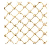 Garden Plant Fence Protection Rope Netting, Jute Twine String Netting Decorative Hemp Net Pure ECO Friendly Hemp Net Kids Climbing Exercise Porch Netting(1x4m)