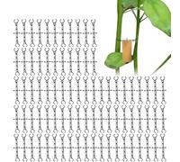 Garden Plant Labels | 100 Pieces Plant Labels with Clip, Flexible and Waterproof Tool for Identifying Vegetables Fruit Trees Flowers and Seedlings