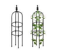 Garden Plant Obelisk - Metal Tower Trellis for Climbing Vines & Flowers, Support Structure 90/120/150cm