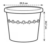 Algarve Cilindro 30cm Anthracite