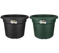 Garden Plant Pots Troughs Saucers Balcony Patio Elho Recyled Plastic Green Basic