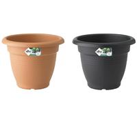 Garden Plant Pots Troughs Saucers Balcony Patio Elho Recyled Plastic Green Basic