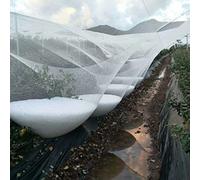 Garden Plant Protect Net White Bird Netting for Fruit & Vetable Shielding Pond Growth Net for Above Ground Pools (Size: 2 x 45m 6.6 x 148ft)