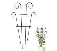 Garden Plant Supports, 4PCS Stakes Plant Climbing Support Metal Frame Houseplant Garden Climbing Trellis Flowers Stand Cage for Climbing Plants