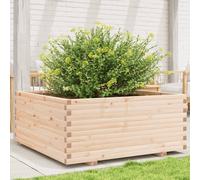 Garden Planter 110x110x49.5 cm Solid Wood Pine
