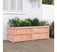 vidaXL Garden Planter White 150x50x50cm Solid Wood Pine, White