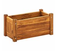 vidaXL Garden Raised Bed Acacia Wood 50x25x25 cm Vegetable Flower Pot Bed