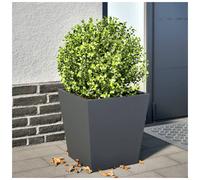 Garden Planter Anthracite Cold-Rolled Steel 40x40x40 cm Square Modern Raised Bed