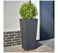 Garden Planter Anthracite Cold-Rolled Steel Tall 35x35x75 cm Outdoor Patio