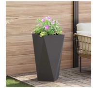 vidaXL Planter Black 40 x 40 x 75 cm Steel