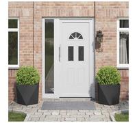 vidaXL Planter 2 pcs Black 50 x 50 x 50 cm Steel