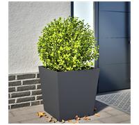 Garden Planter Cold-Rolled Steel Anthracite 50x50x50 cm Raised Cube Outdoor