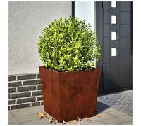 vidaXL Garden Planters 2 Pcs 50X50X50cm Weathering Steel, Brown
