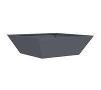 Garden Planter Decor Metal Trapezoidal Outdoor Modern Terrace Holder vidaXL