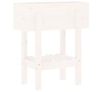 vidaXL Garden Planter Black 62x30x69 cm Solid Wood Pine, Black