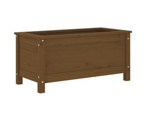 Garden Planter Flower Box Outdoor Plant Pot Honey Brown Solid Wood Pine vidaXL