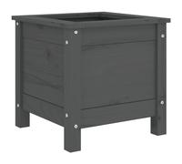 (grey pine, 40 x 40 x 39 cm) vidaXL Garden Raised Bed Outdoor Wooden Planter Pot Flower Bed Solid Wood Pine