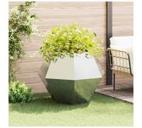 vidaXL Planter Silver 100 x 100 x 80 cm Galvanised Steel