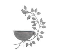 42Cm Grey Metal Garden Planter