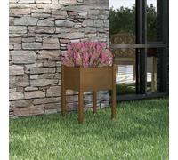 Garden Planter Honey Brown 50x50x70 cm Solid Pinewood Berkfield Home Brown One Size