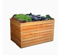 Garden Planter Larch Rectangular Irena by Shire - 80cm