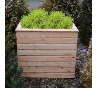 Garden Planter Larch Rectangular Pia by Shire - 122cm