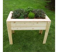 Garden Planter Larch Rectangular Stef by Shire - 80cm