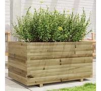 Garden Planter Large Deep Natural Pine 90x60x49.5cm Pressure Treated Wood Rustic