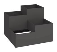 Garden Planter Metal Outdoor Decor for Gardens Rectangular Modern vidaXL