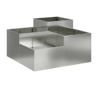 Garden Planter Metal Outdoor Decor for Gardens Rectangular Modern vidaXL