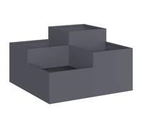 Garden Planter Metal Outdoor Decor for Gardens Rectangular Modern vidaXL