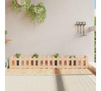 Garden planter natural pine 200x30x30 cm solid pinewood raised bed long troughs
