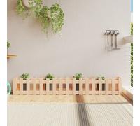 Garden planter natural pine 200x30x30 cm solid pinewood raised bed long troughs