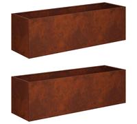 Garden Planter Outdoor Box Balcony Raised Bed Rectangular Modern Decor vidaXL