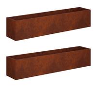 Garden Planter Outdoor Box Balcony Raised Bed Rectangular Modern Decor vidaXL