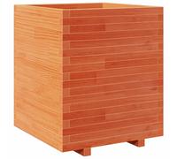 vidaXL Garden Planter Outdoor Flower Pot Planter Pot Wax Brown Solid Wood Pine