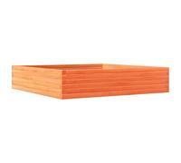 (natural pine, 90 x 60 x 45.5 cm) vidaXL Garden Planter Outdoor Flower Pot Planter Pot Wax Brown Solid Wood Pine