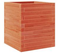 vidaXL Garden Planter Outdoor Flower Pot Planter Pot Wax Brown Solid Wood Pine