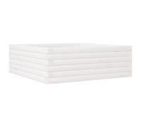vidaXL Garden Planter White 70x70x23 cm Solid Wood Pine