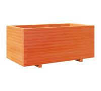vidaXL Garden Planter Wax Brown 110x60x49.5 cm Solid Wood Pine, Brown