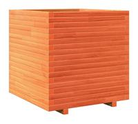 vidaXL Garden Planter Wax Brown 70x70x72 cm Solid Wood Pine