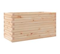 (natural pine, 90 x 40 x 45.5 cm) vidaXL Garden Planter Outdoor Flower Pot Planter Pot Wax Brown Solid Wood Pine