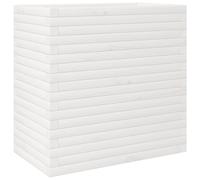 vidaXL Garden Planter White 70x40x68.5 cm Solid Wood Pine, White