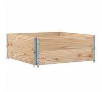 vidaXL Garden Planter Outdoor Flower Pot Planter Pot Brown Solid Wood Pine