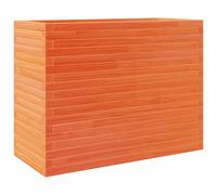 vidaXL Garden Planter Wax Brown 90x40x68.5 cm Solid Wood Pine, Brown