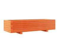 vidaXL Garden Planter Wax Brown 110x40x26.5 cm Solid Wood Pine