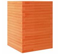 vidaXL Garden Planter Wax Brown 50x50x68.5 cm Solid Wood Pine