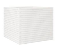 vidaXL Garden Planter Outdoor Flower Pot Planter Pot White Solid Wood Pine