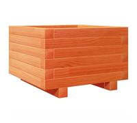 vidaXL Garden Planter Outdoor Flower Pot Planter Pot Wax Brown Solid Wood Pine